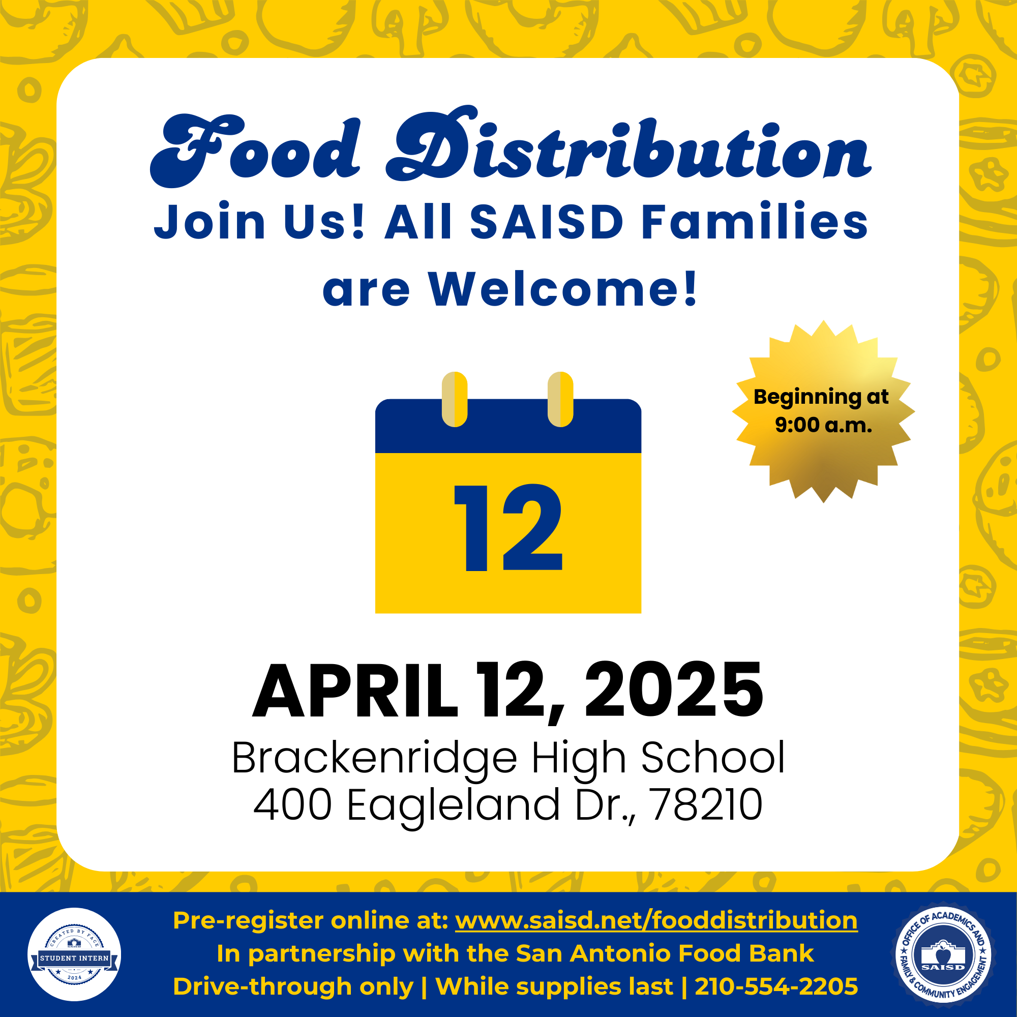 Click here to register for the next food distribution event. 